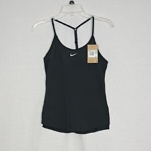 NWT Nike Women's Black Dri-Fit Elastika Training Tank Size XS Workout Athleisure